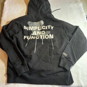 Highsnobiety Gatezero Copenhagen Design Series Black‎ Hoodie Mens L